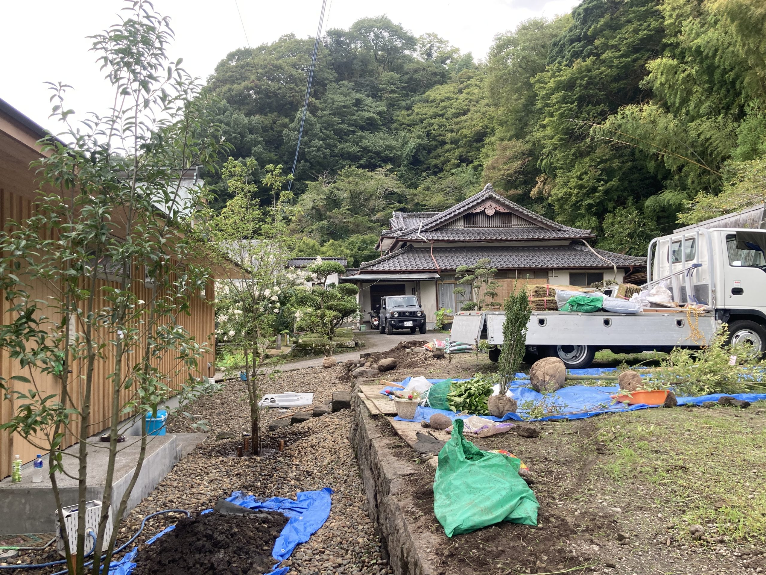 竹田市　光西寺の現場より